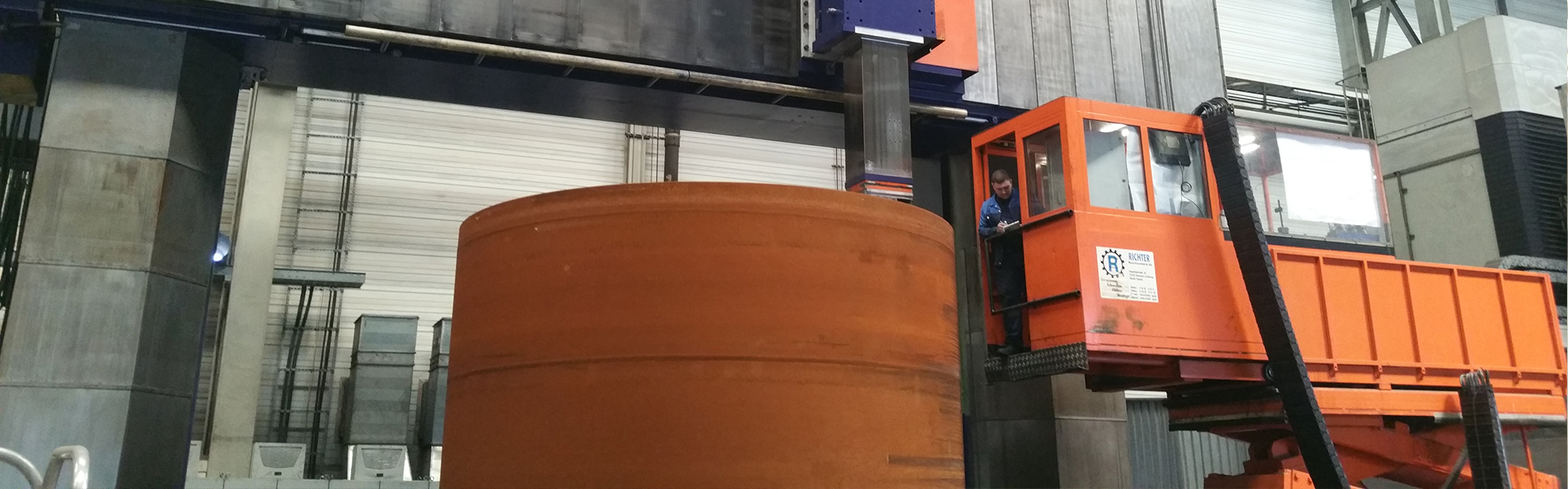 Bauteil auf einer Karusselldrehmaschine