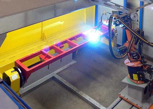 [Translate to english:] Roboterschweißanlage
